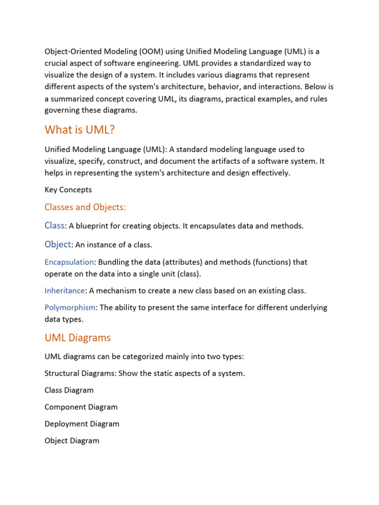 Ai Explantion On OOM | PDF | Class (Computer Programming) | Unified ...