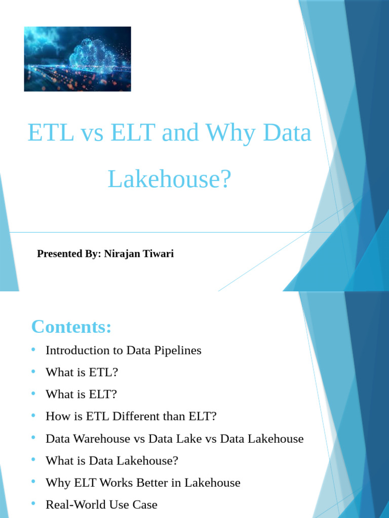 ETL vs ELT in Data Lakehouse Context | PDF | Data Warehouse ...