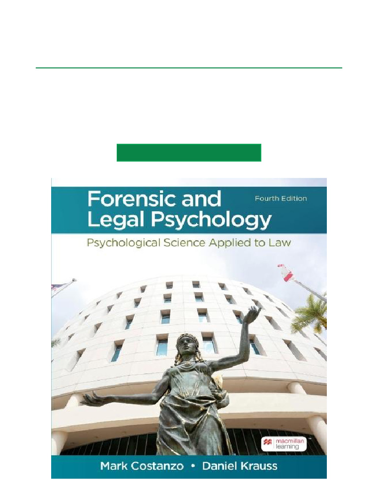 Forensic and Legal Psychology, 4th Ed. | PDF | Polygraph | Confession (Law)