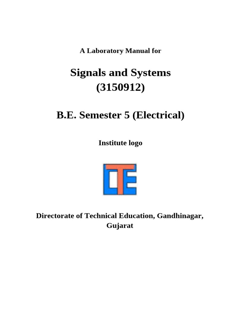 Signals and Systems-3150912-Lab Manual | PDF | Matlab | Engineering