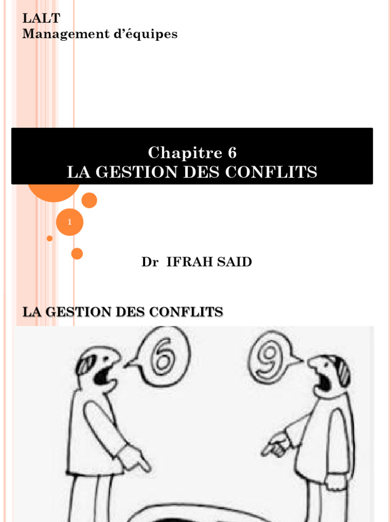 Gestion des conflits au travail | PDF | Business | Résolution de conflit