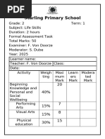 Completed SNA 1 Form Example | PDF | Educational Assessment | Learning