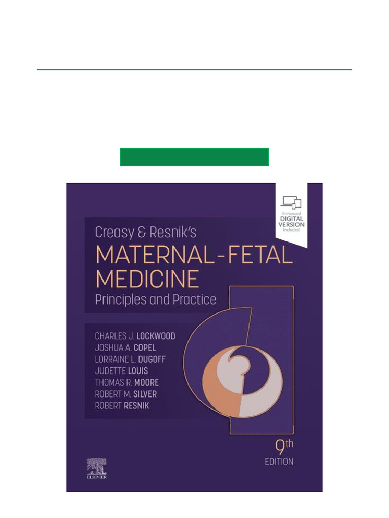 Creasy & Resnik's Maternal-Fetal Medicine | PDF | Doctor Of
