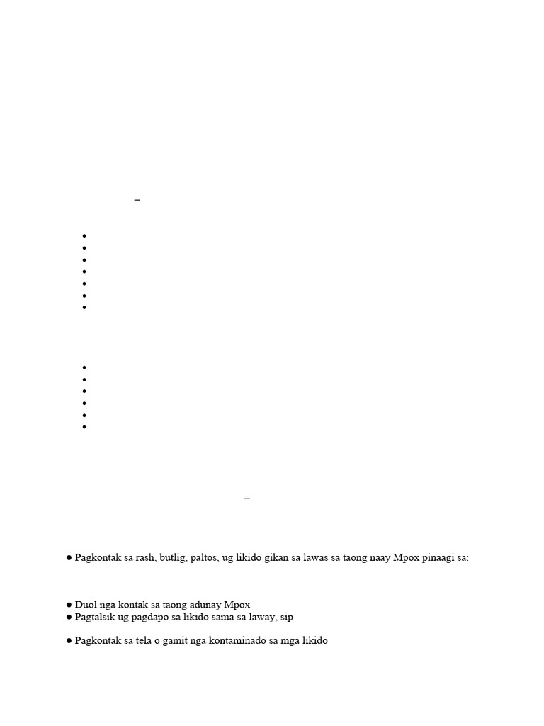Unsa Ang Mpox | PDF