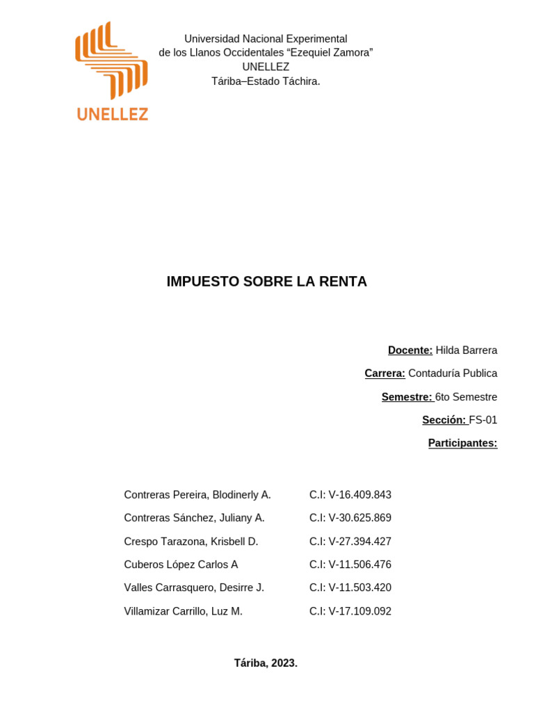 Guía del Impuesto sobre la Renta en Venezuela | PDF | Impuestos ...
