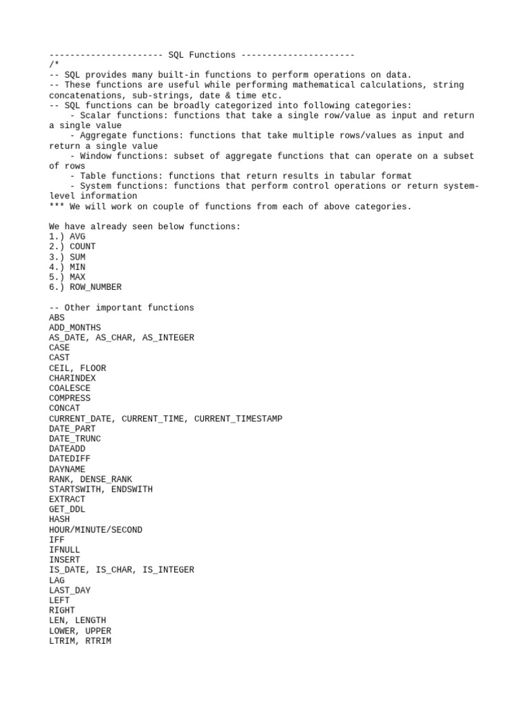 1.+Functions+-+Intro | PDF