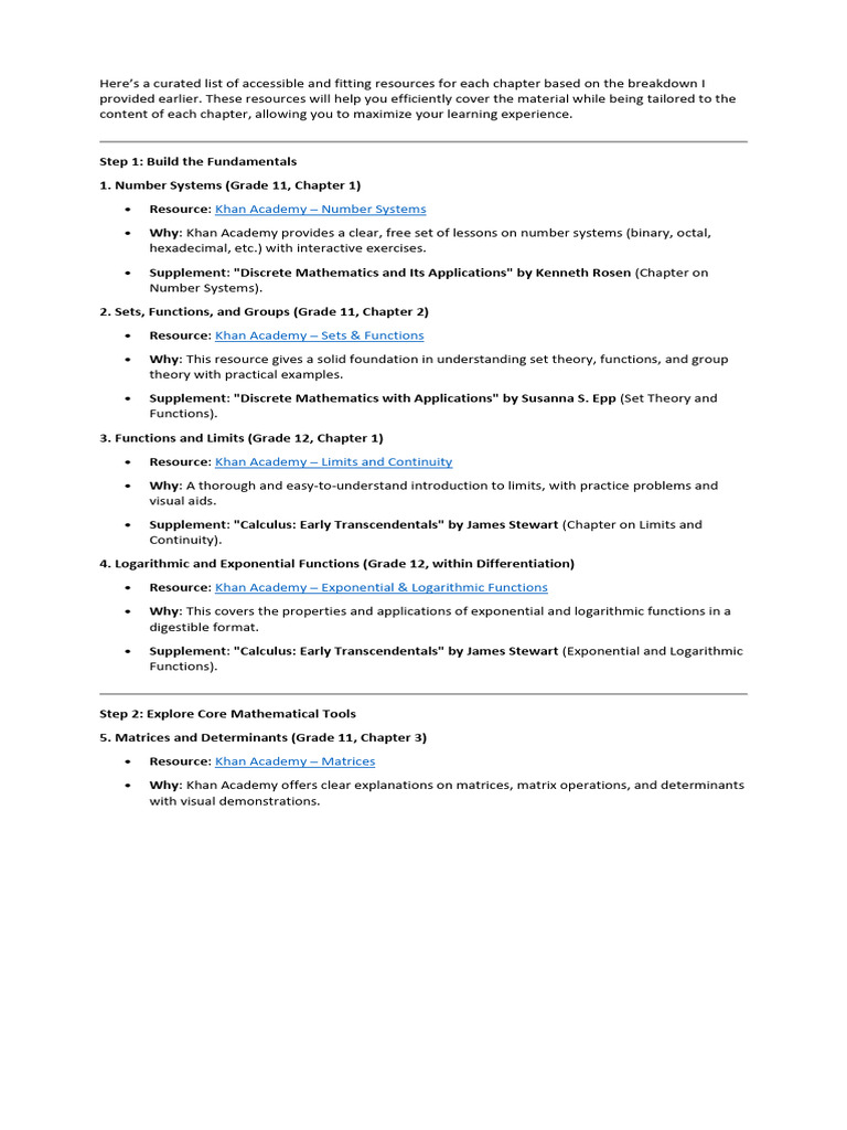 Essential Math Resources by Chapter | PDF | Trigonometric Functions ...