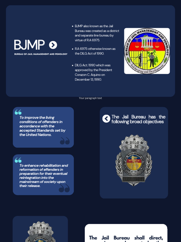 Overview of BJMP Functions and Structure | PDF | Prison | Crimes