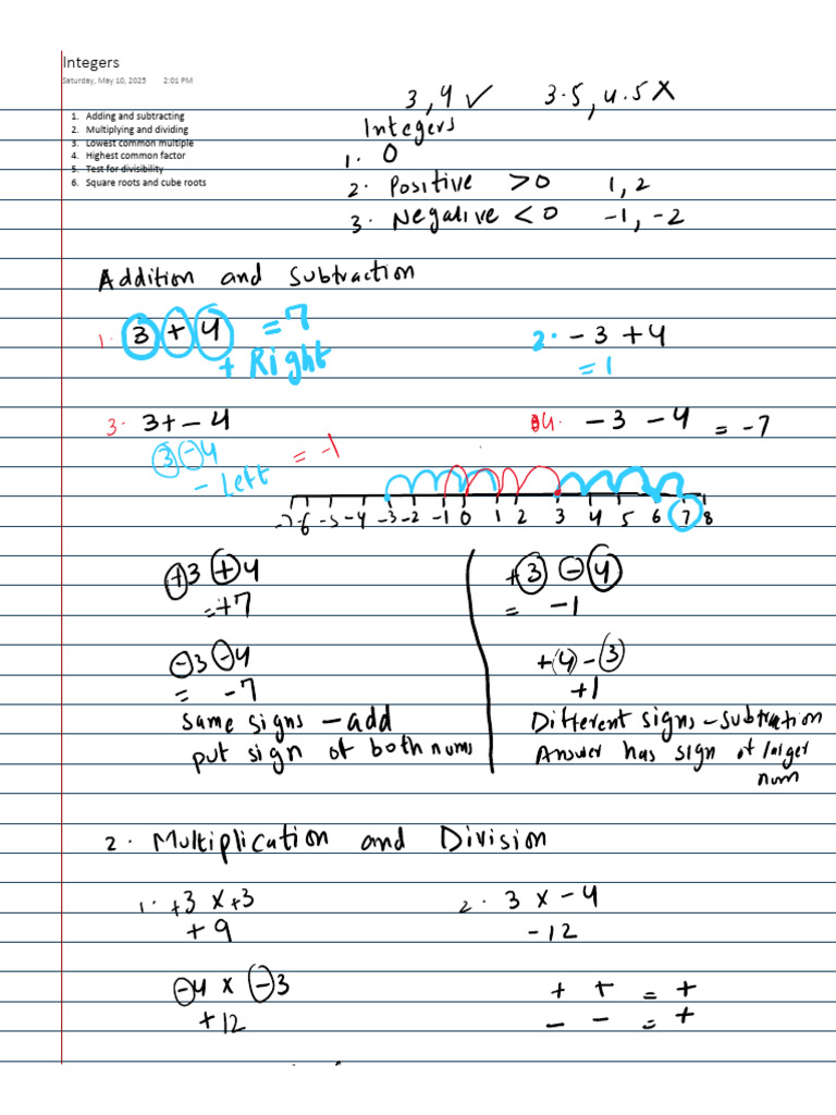 Math Concepts: Operations & Factors | PDF