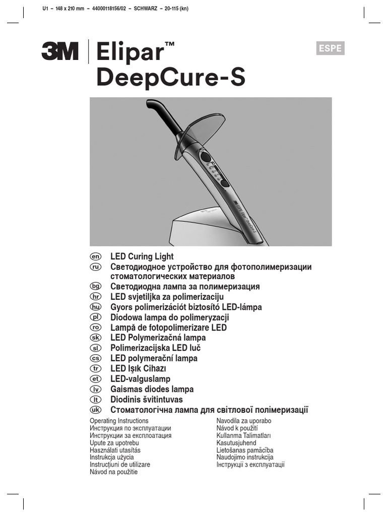 Elipar DeepCure-S LED Curing Light Guide | PDF | Battery Charger ...