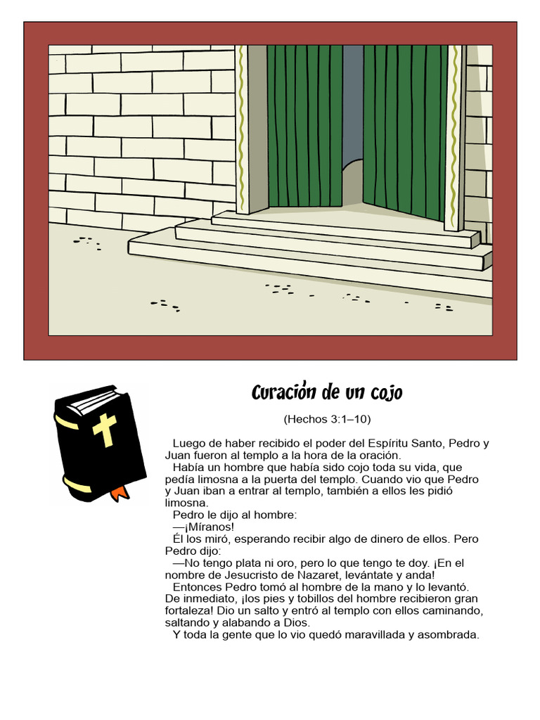 556 The Acts of The Apostles Healing of The Lame Man 3D SP | PDF ...
