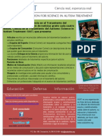 Science in Autism Treatment Newsletter Spanish Flyer