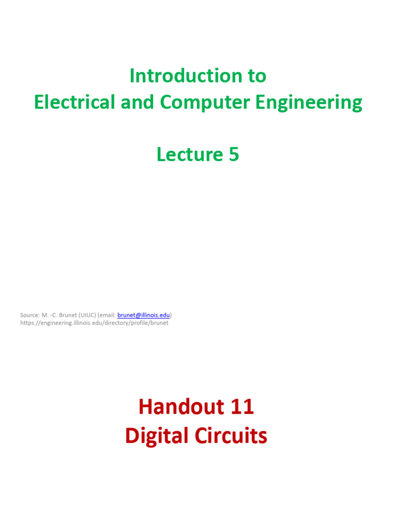 EE1029 - Lecture5 - Digital Circuits | PDF | Digital Electronics ...