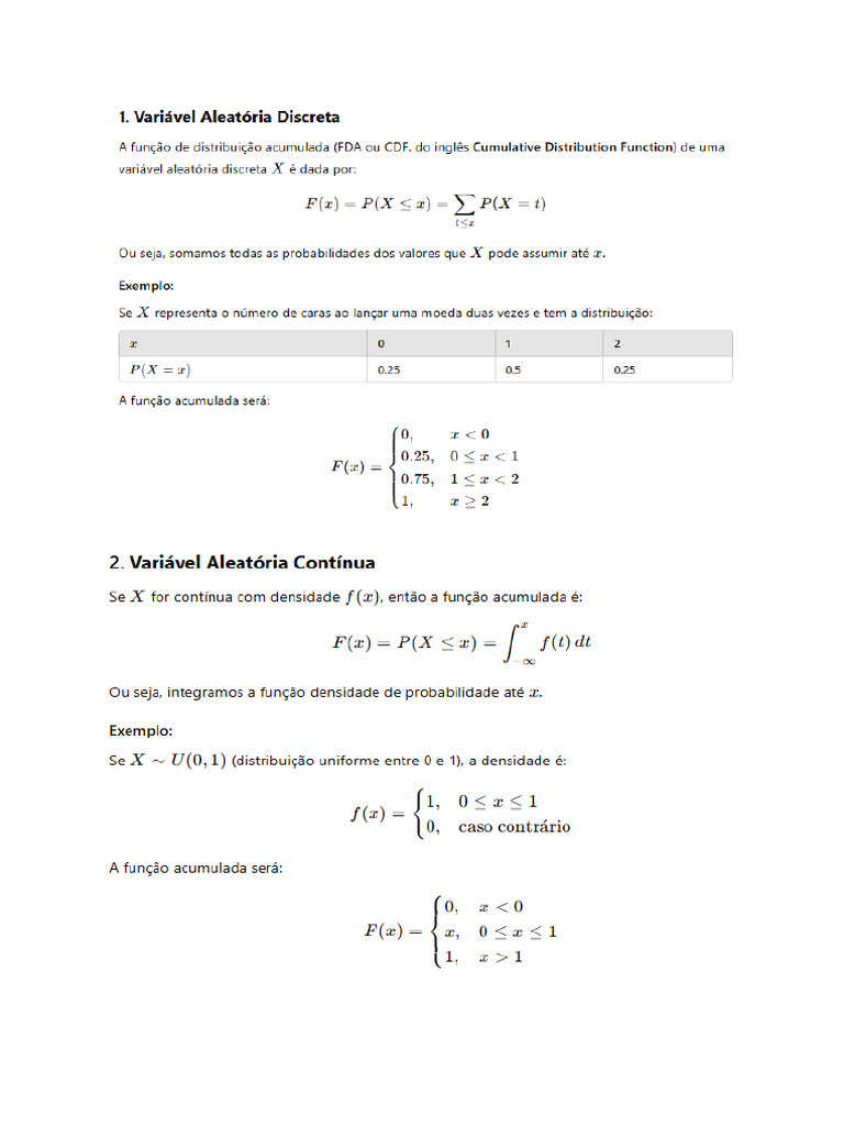 Lista 2 Formulas | PDF
