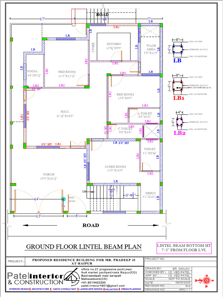 Ground Floor Lintel Beam Plan | PDF