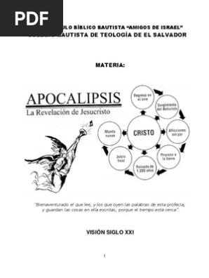 Folleto De Apocalipsis Libro De Revelación Juan El Apóstol - 