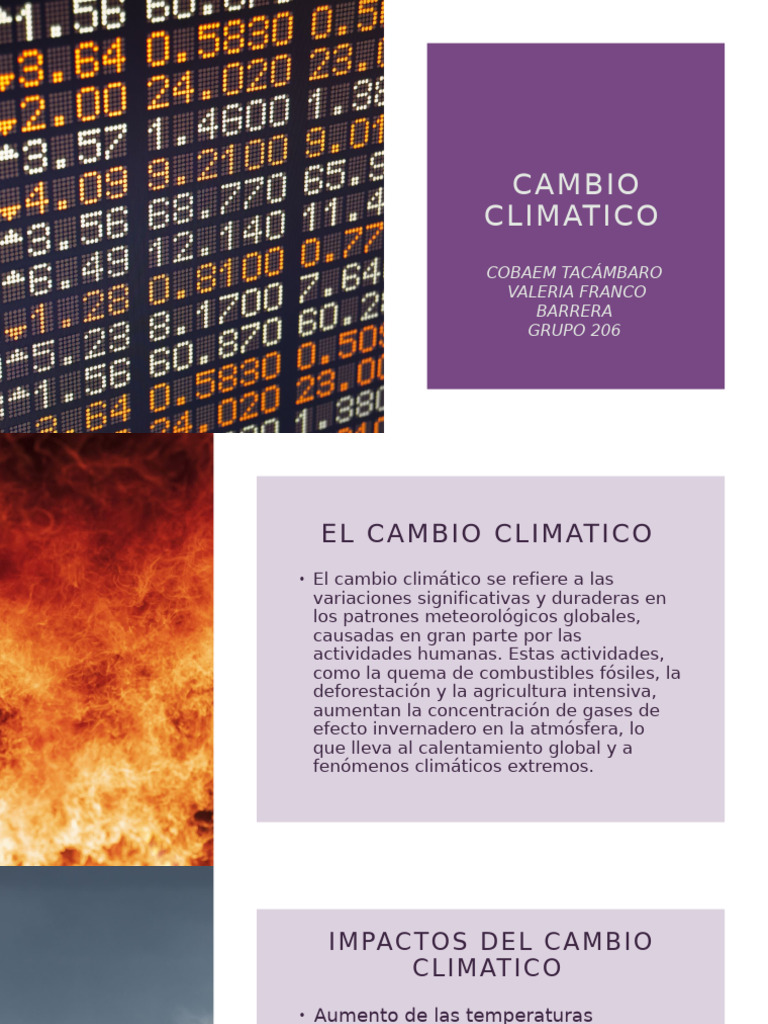 El Cambio Climatico | PDF | Cambio climático | Energía renovable