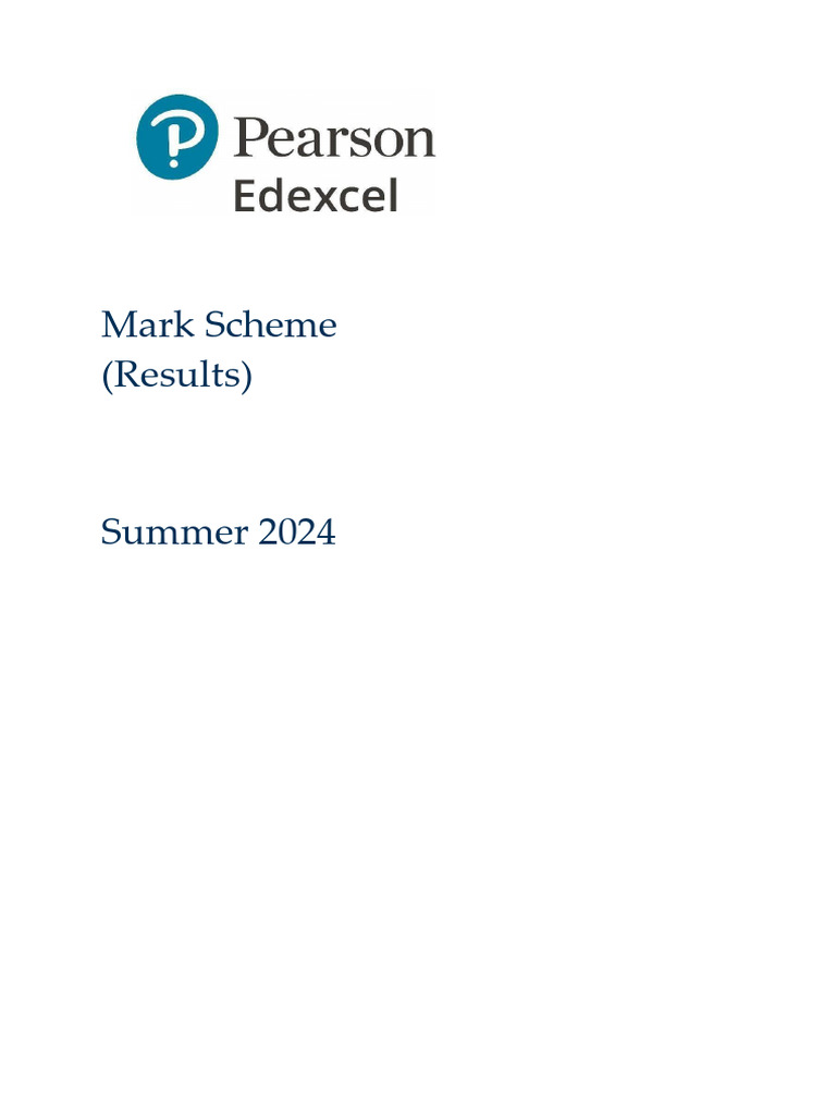 Edexcel GCSE Psychology Paper 1 Mark Scheme | PDF | Mindset | Memory