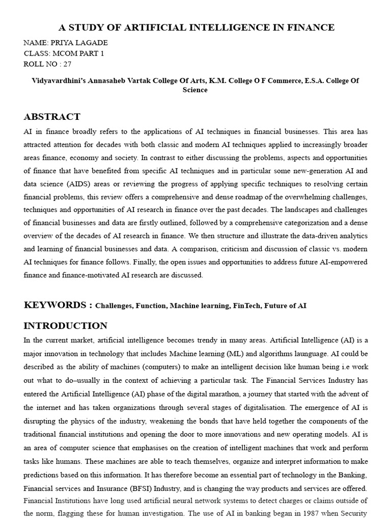 Research Paper Priya (1) .Docx-1 | PDF | Artificial Intelligence ...