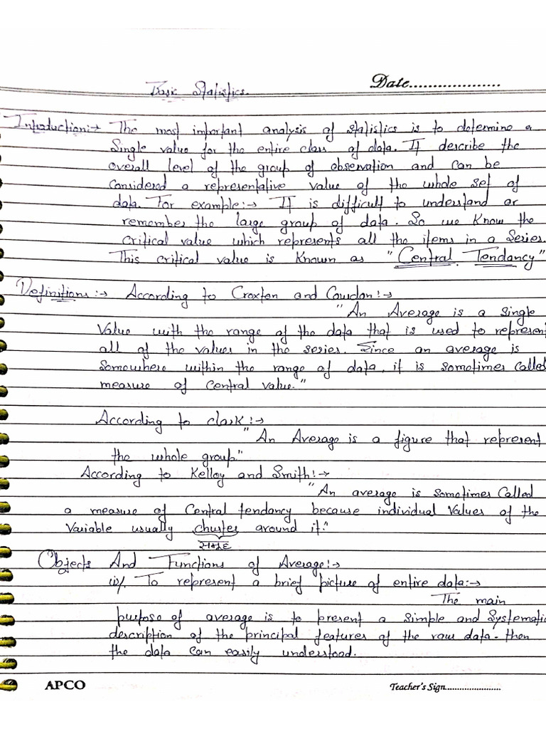 1st Unit Stat Exam | PDF