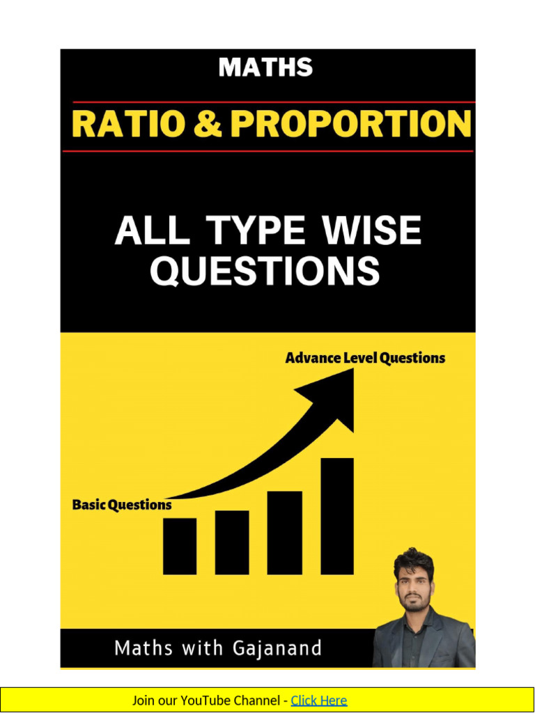 Ratio & Proportion Notes | PDF