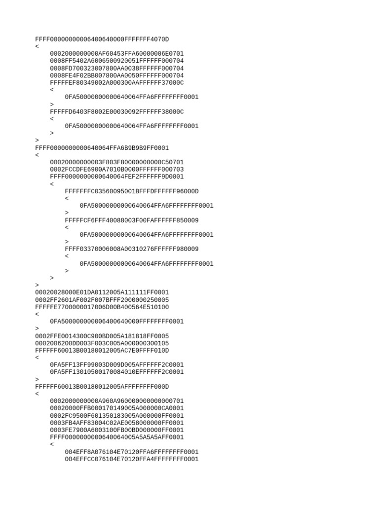Hexadecimal Data Structure Analysis | PDF