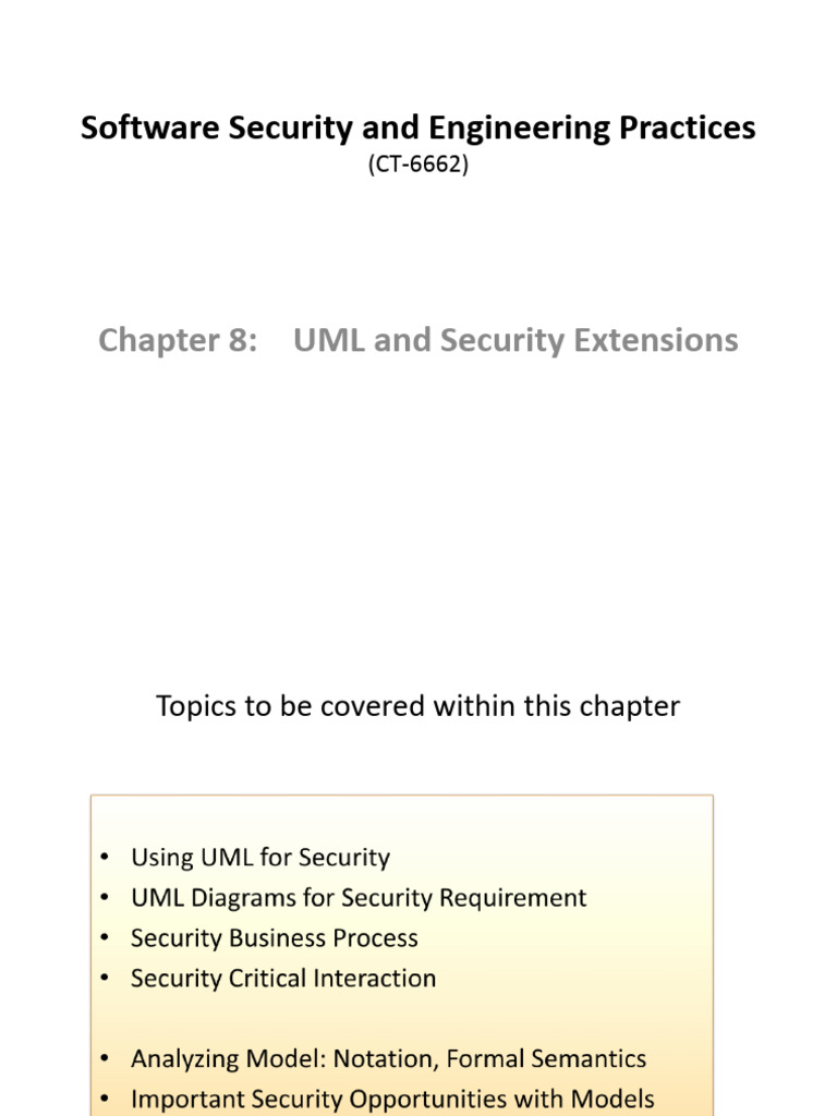 UMLsec: Enhancing Software Security | PDF | Unified Modeling Language ...