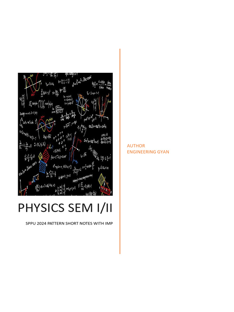 Engineering Physics Sem I Notes 2024 | PDF | Laser | Superconductivity
