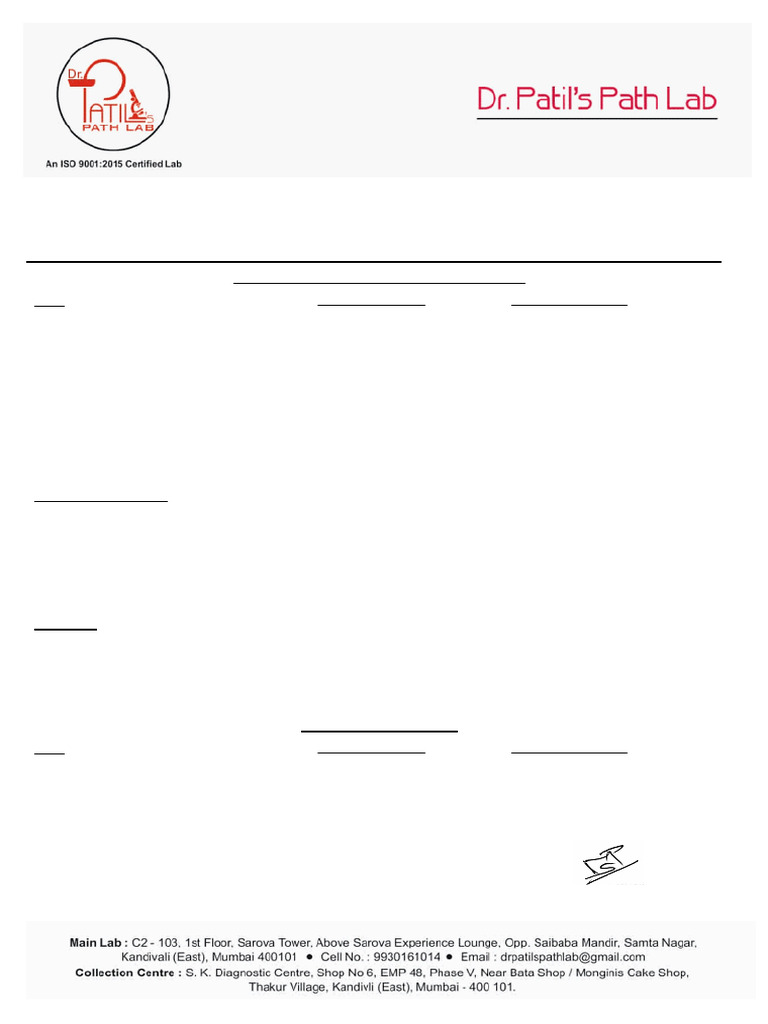 Complete Blood Count & IgE Test Report | PDF | Clinical Medicine ...