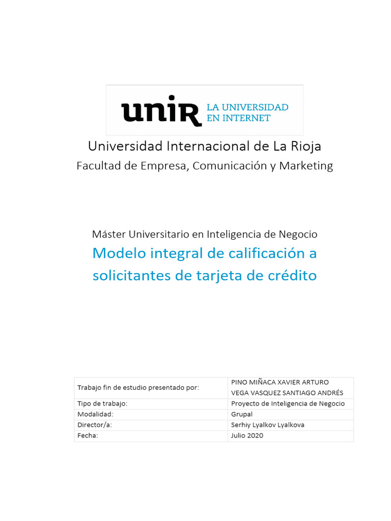 Modelo Score Credito | PDF | Análisis de regresión | Regresión lineal