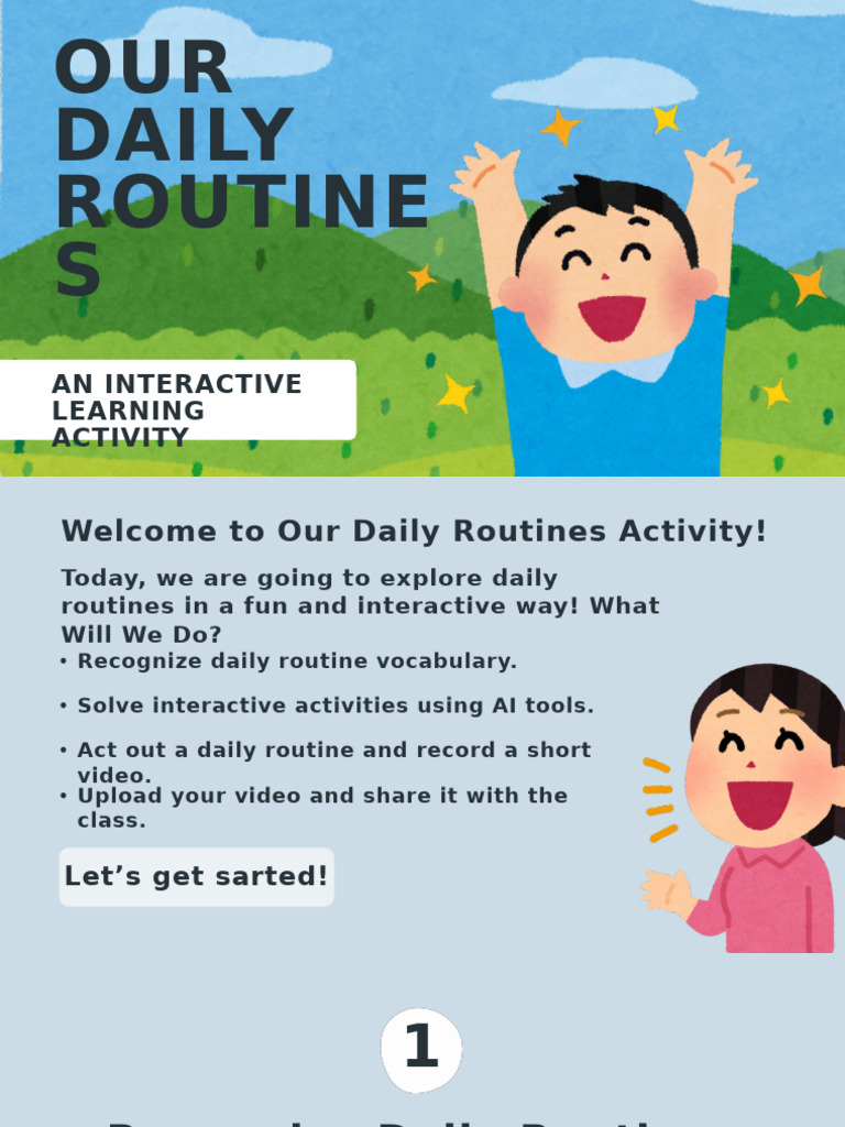Interactive Daily Routines Activity | PDF