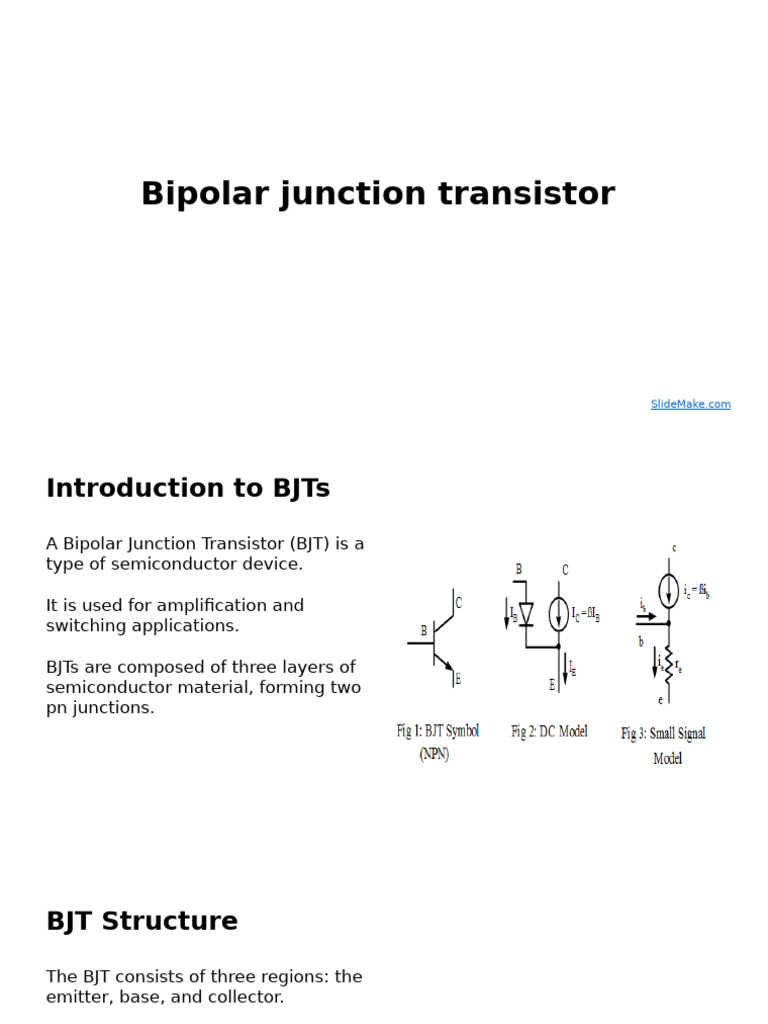 BJT Structure and Operation Overview | PDF | Bipolar Junction ...