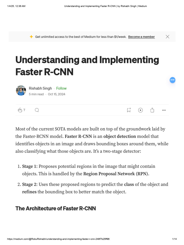 Understanding and Implementing Faster R-CNN - by Rishabh Singh - Medium ...