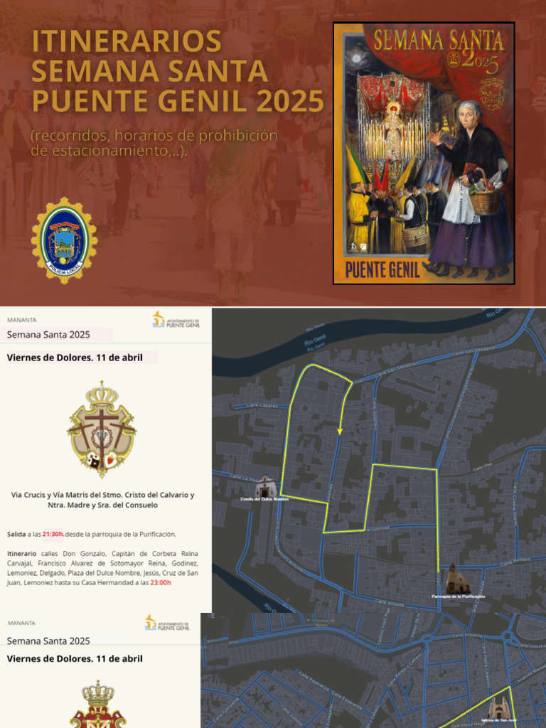 Itinerarios Semana Santa 2025 - Compressed | PDF
