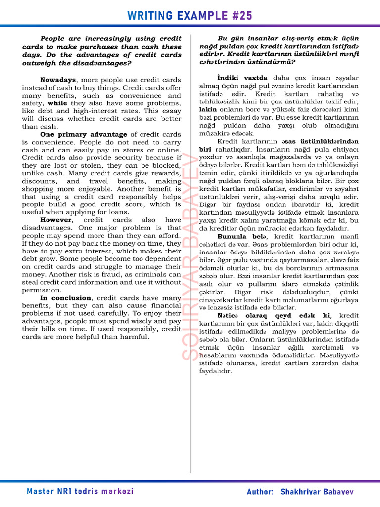 Writing Examples | PDF