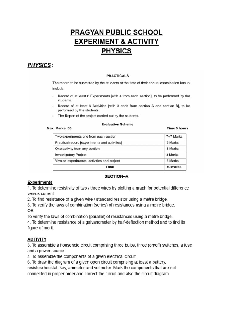 Physics Experiment & Activity | PDF | Inductor | Transformer