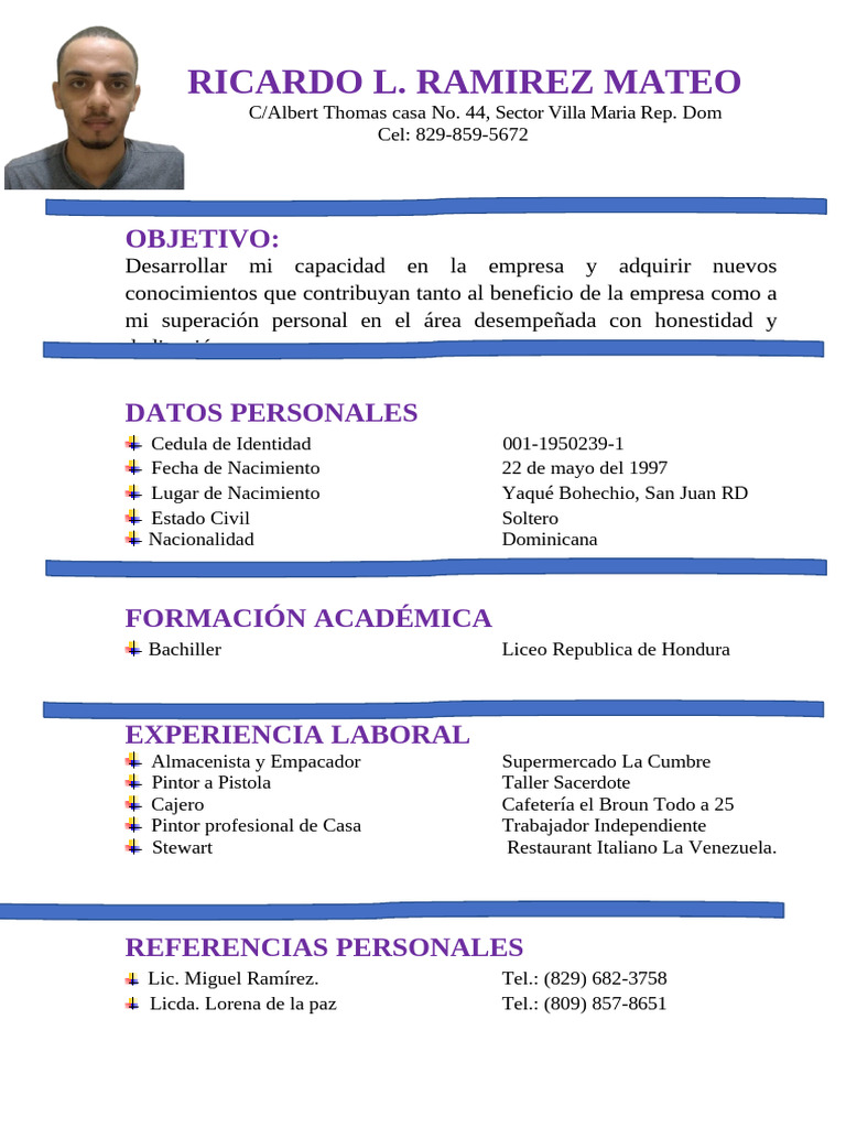 Ricardo Ramirez CV Mas 2025 | PDF