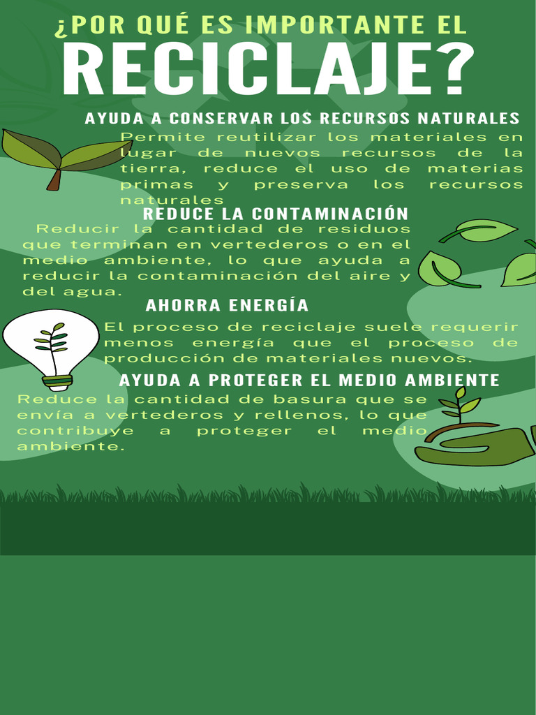 Importancia del Reciclaje para el Medio Ambiente | PDF