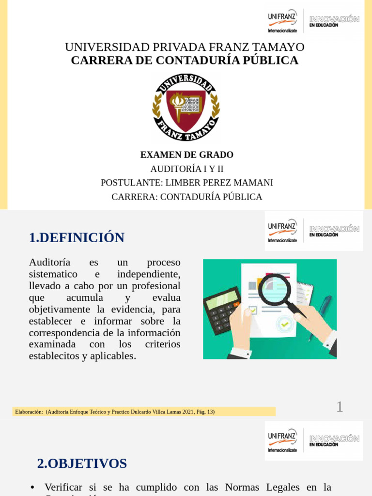 AUDITORIA 1 Y 2 | PDF | Auditoría | Contador
