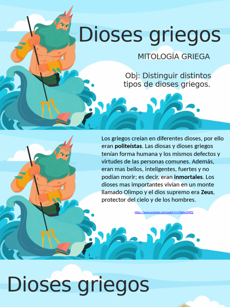 Dioses del Olimpo en la mitología griega | PDF | Doce olímpicos | Zeus