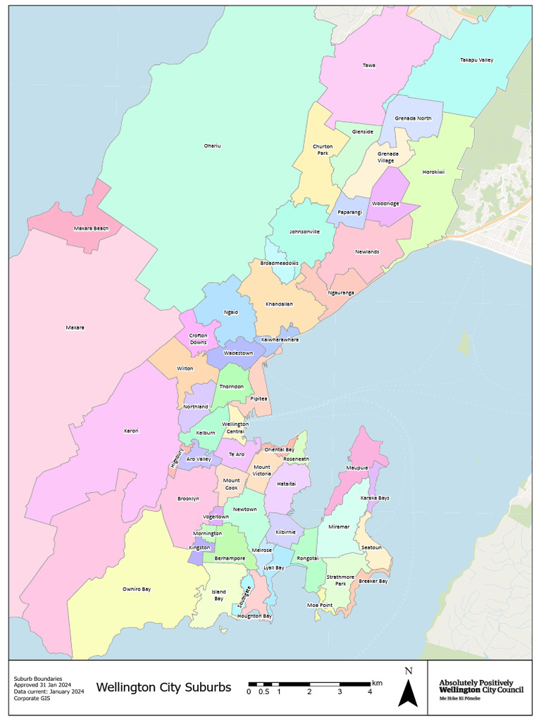 Wellington Suburbs List And Map PDF 1