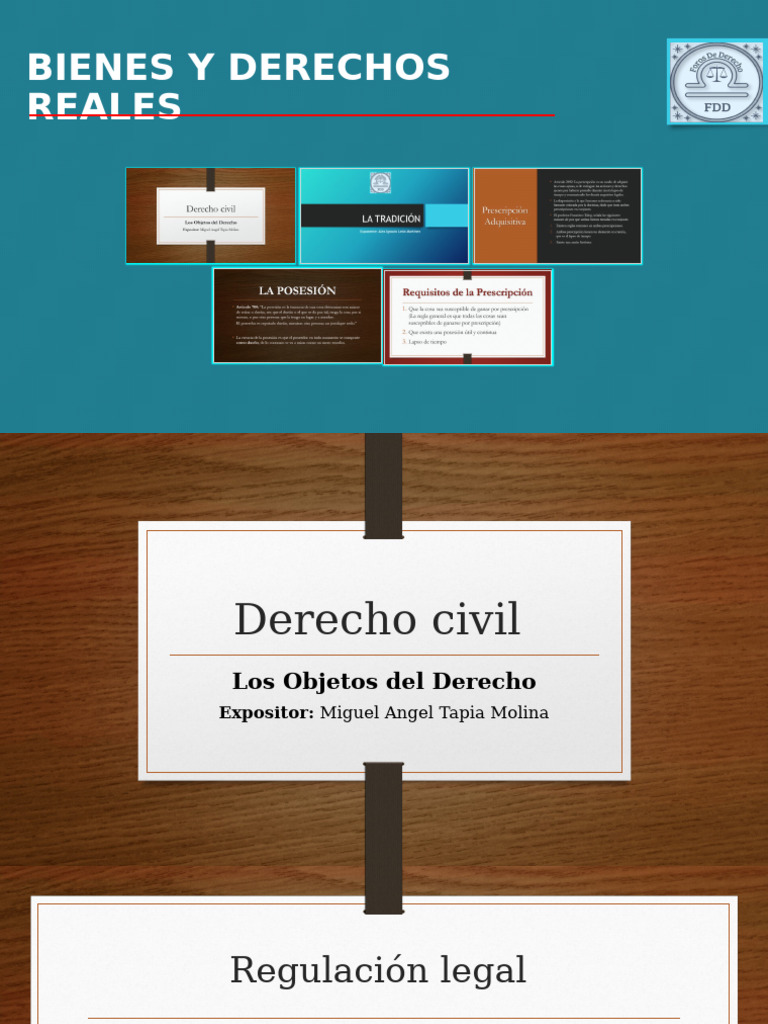 Bienes y Derechos Reales en Derecho Civil | PDF | Posesión (Ley ...