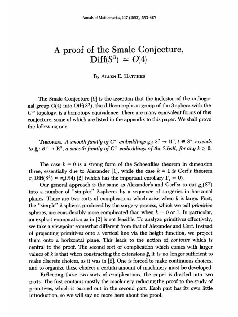 Overview of Small Conjecture Concepts | PDF | Scholarly Communication ...