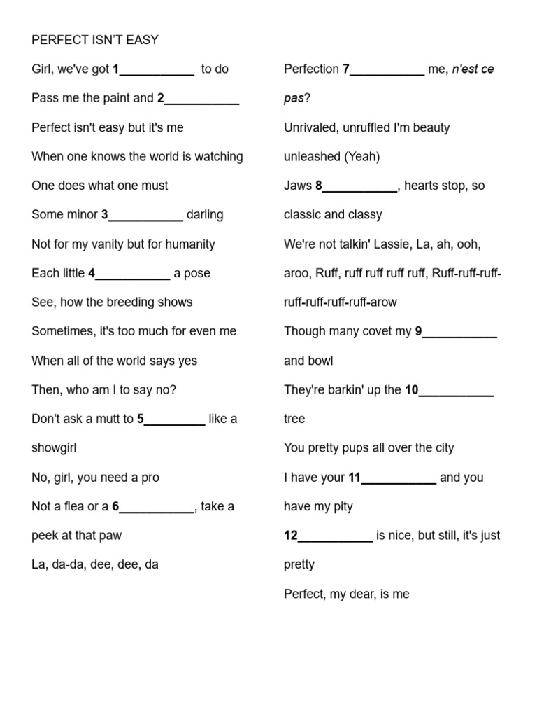 04 PERFECT ISNT EASY | PDF