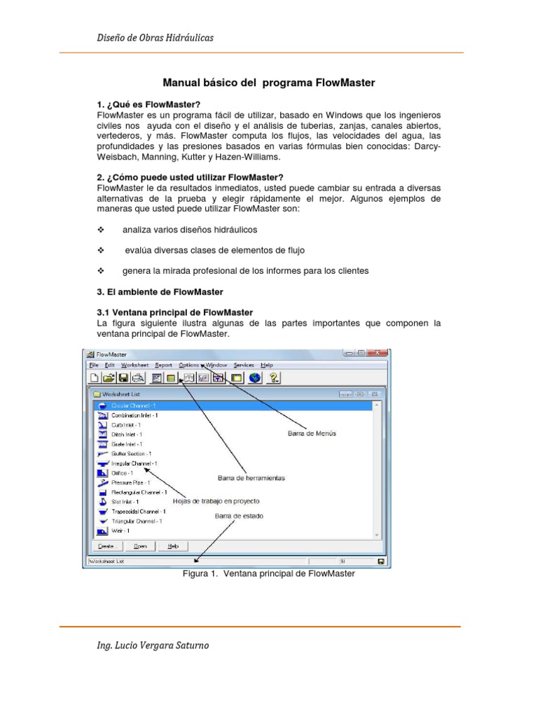 Manual Básico de FlowMaster | PDF | Archivo de computadora | Ventana ...