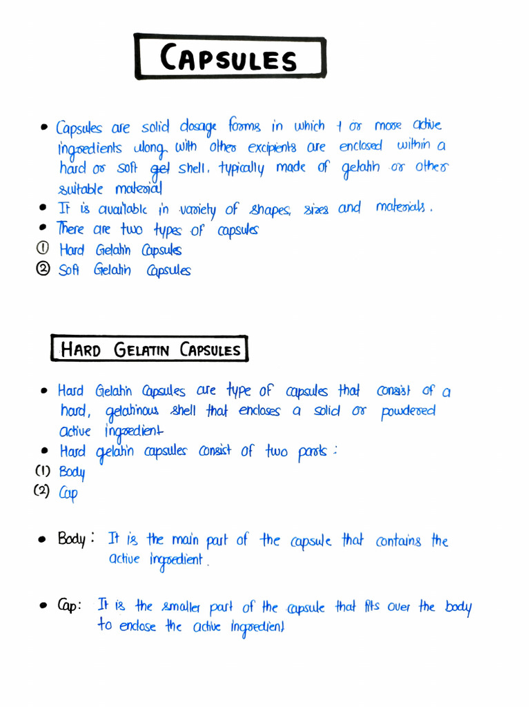 Capsule Formulation and Evaluation Guide | PDF | Pharmacy ...