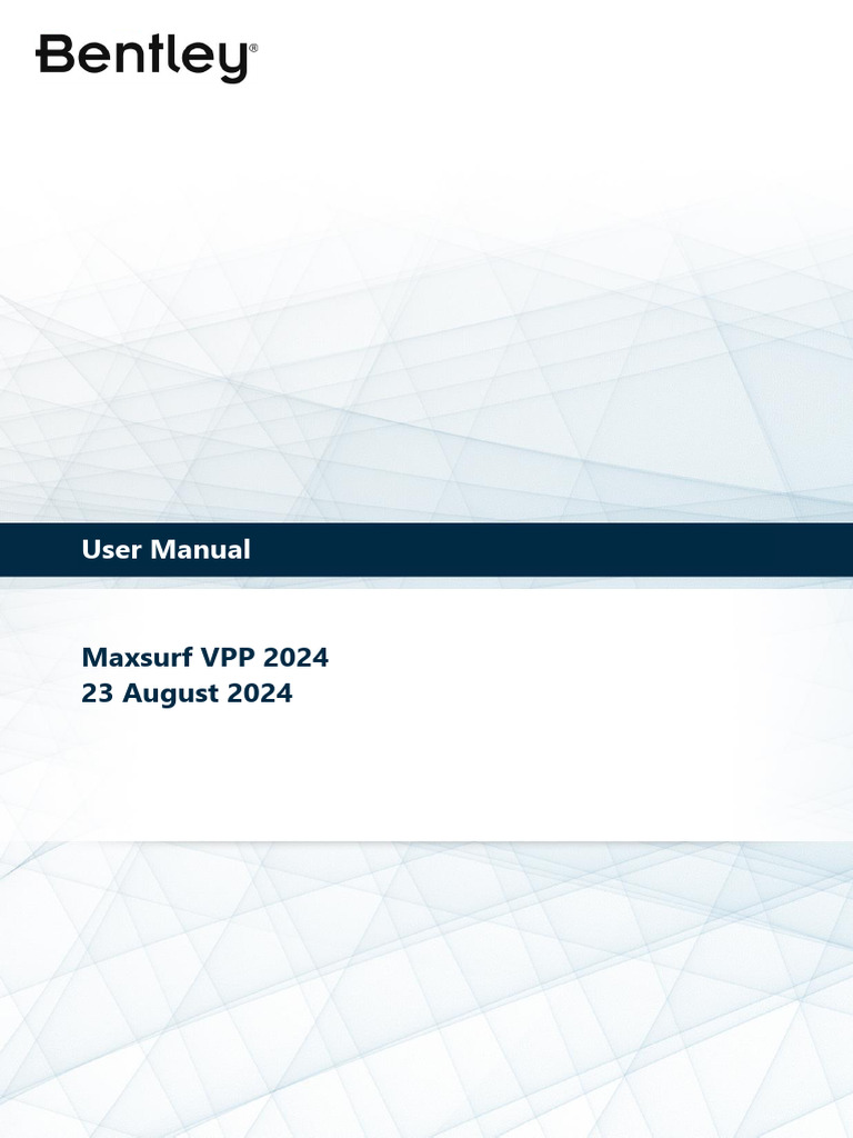 Maxsurf VPP 2024 User Manual | PDF | Computer File | Menu (Computing)