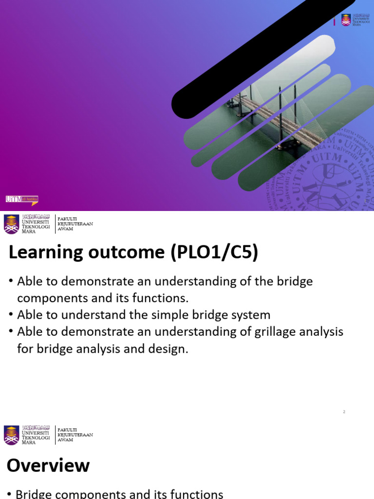 Topic 3b - Bridge System & Method of Analysis For Bridge ...