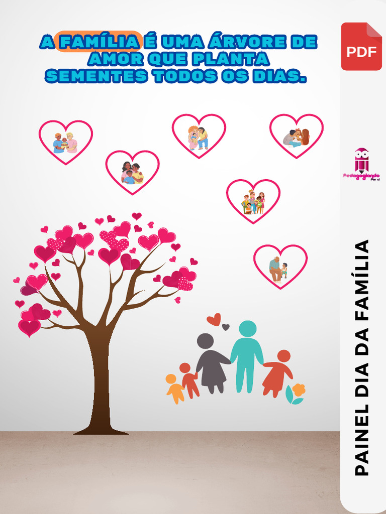 Painel Dia da Família para Imprimir | PDF
