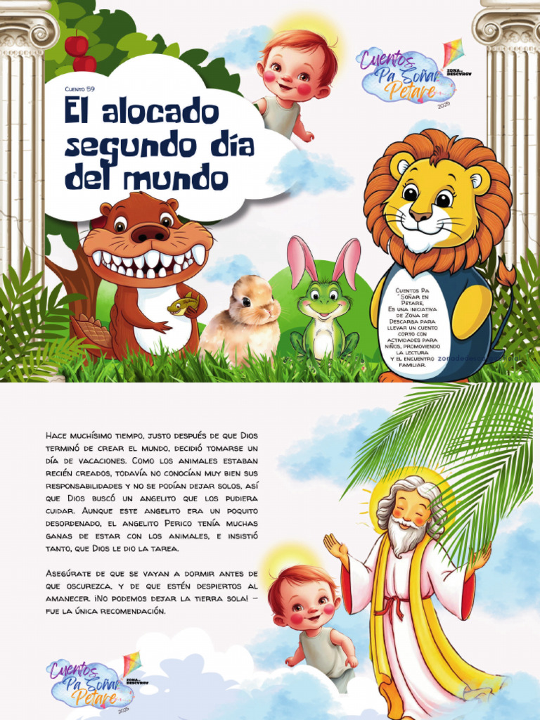 PDF Cuento 59 - El Alocado Segundo Día Del Mundo - Compressed | PDF